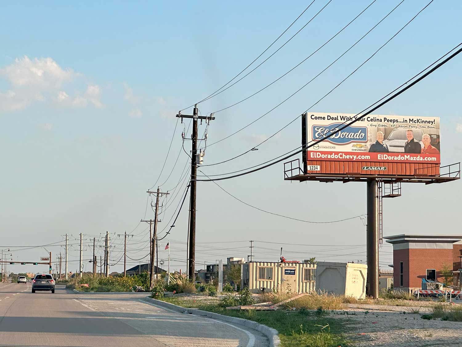 Auto Dealership Billboard on Hwy 289 Preston Rd and Frontier Parkway by Lamar Outdoor in Celina TX