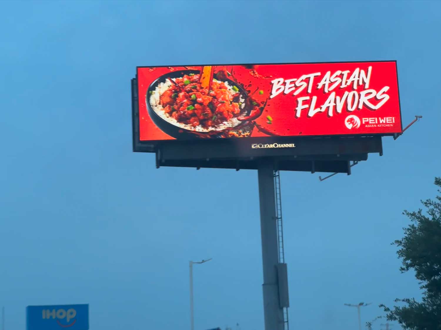 Clear Channel Digital Billboard located off I-635 Freeway