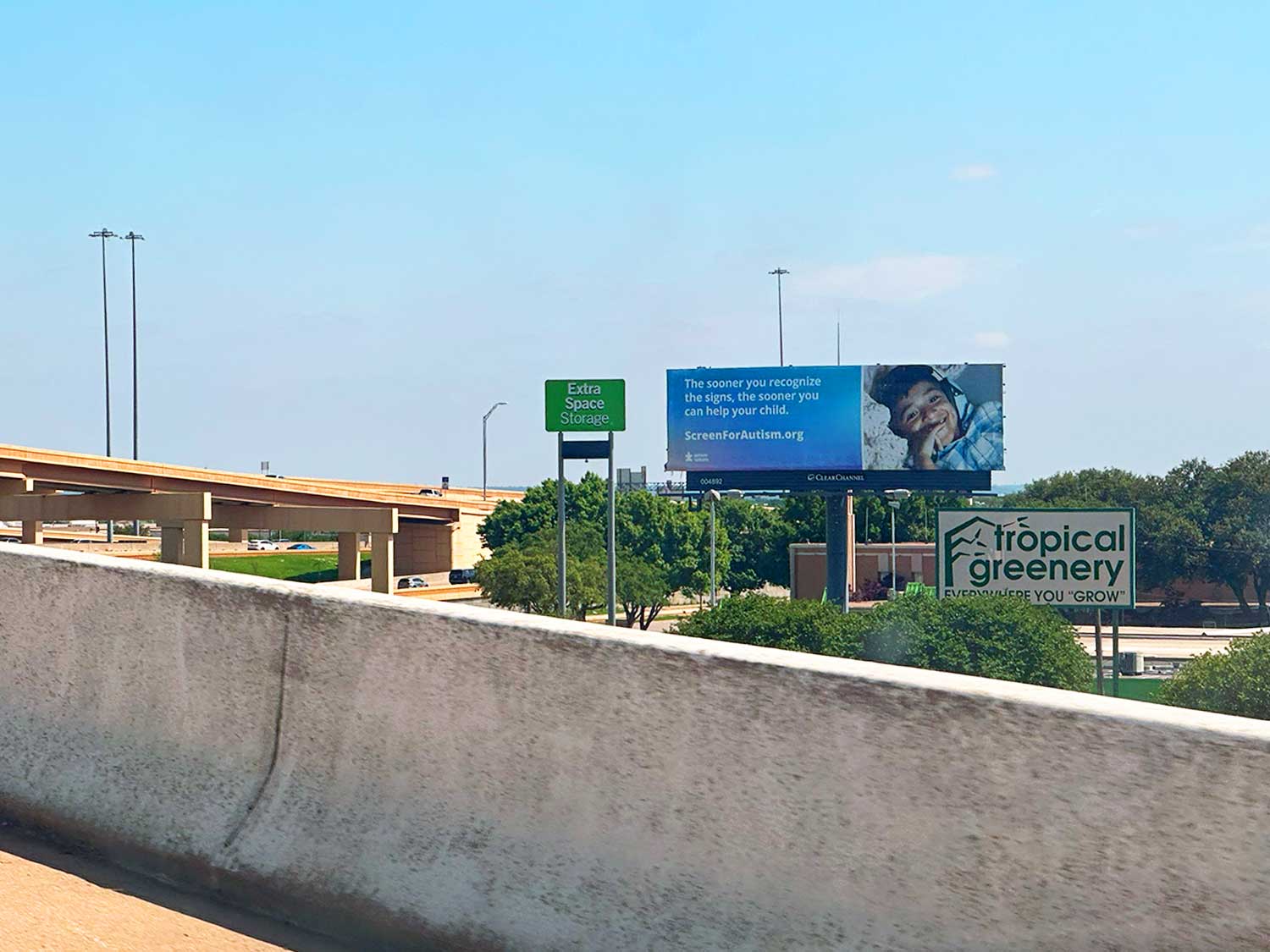 Full Size Clear Channel Static Freeway Bulletin in North Richland Hills TX