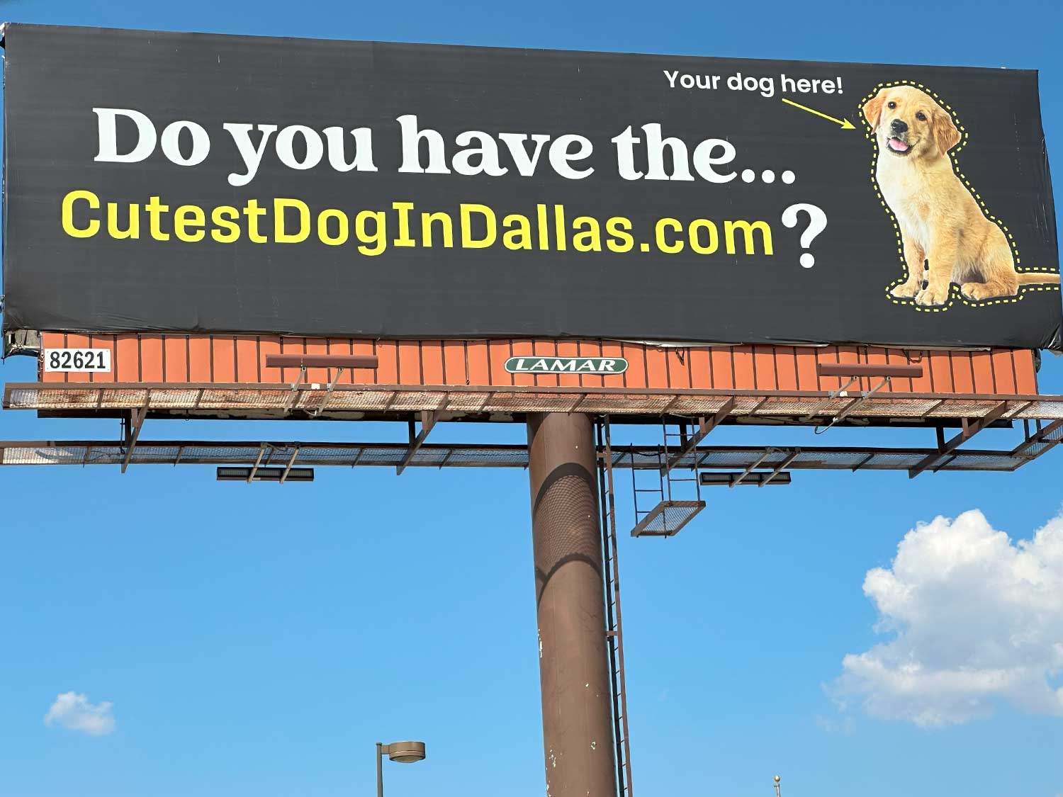 Lamar Outdoor Freeway Billboard on Dallas North Tollway for a Billboard Competition by Milestone Plumbing